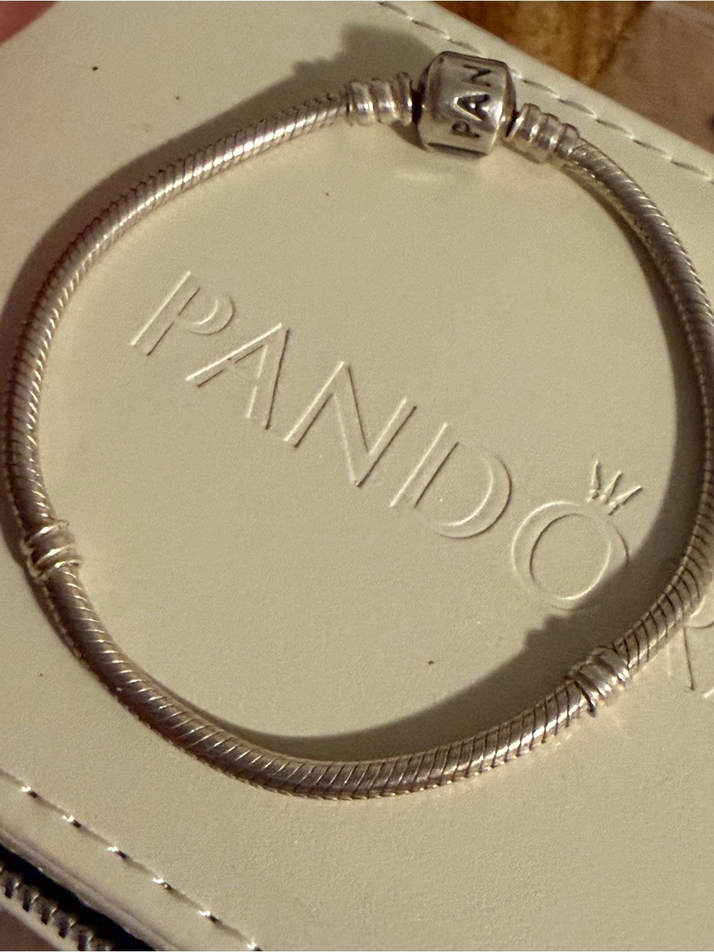 Pandora Moments Classic Barrel Clasp Snake Bracelet